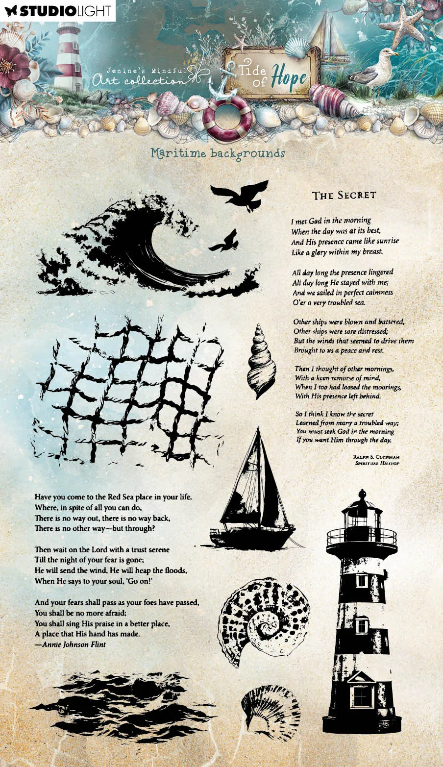 Studio Light Tide of Hope Maritime Backgrounds clear stempel