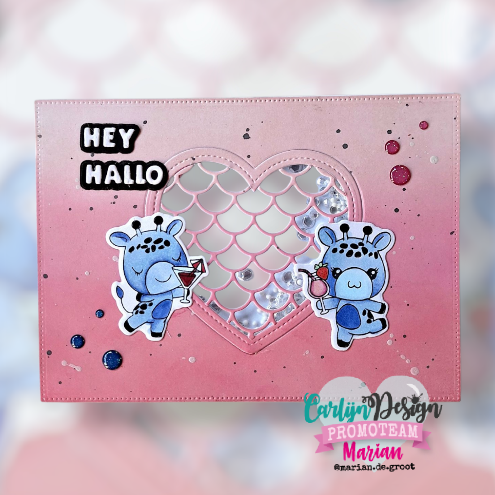 CarlijnDesign Summer CDED-0008 enamel dots glitter