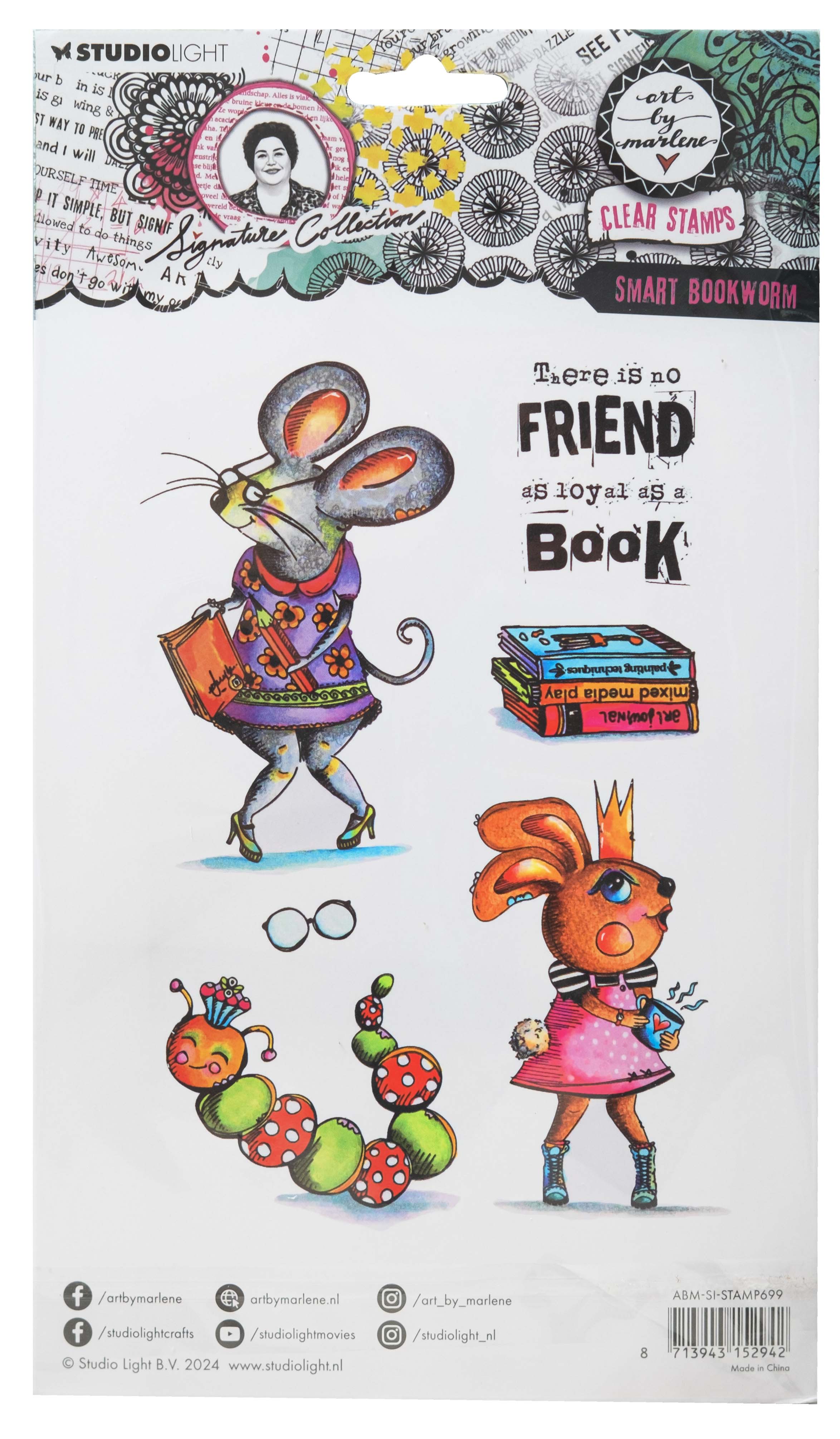 Art by Marlene Signature Smart Bookworm stempel 153 mm