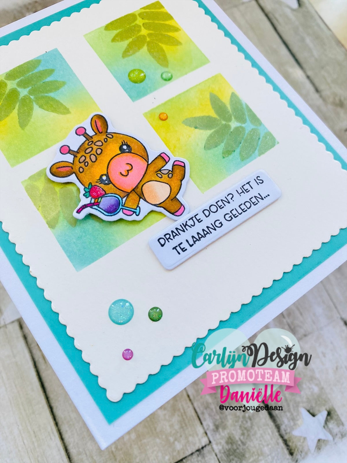 CarlijnDesign Summer CDED-0008 enamel dots glitter