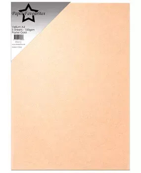Paper Favourites Vellum A4 transparentpapir pastel gold