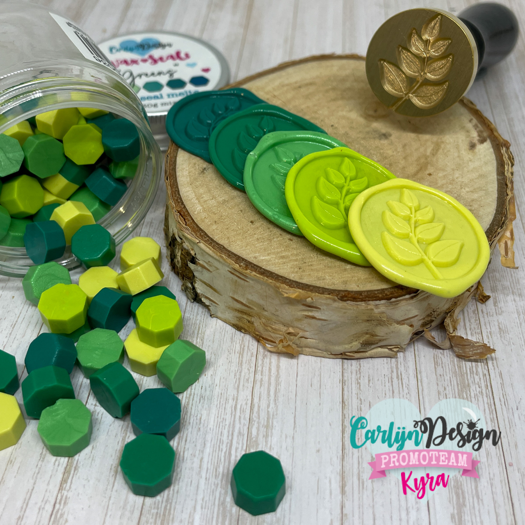 CarlijnDesign Greens CDWX-0036 voksperler 30g grønn