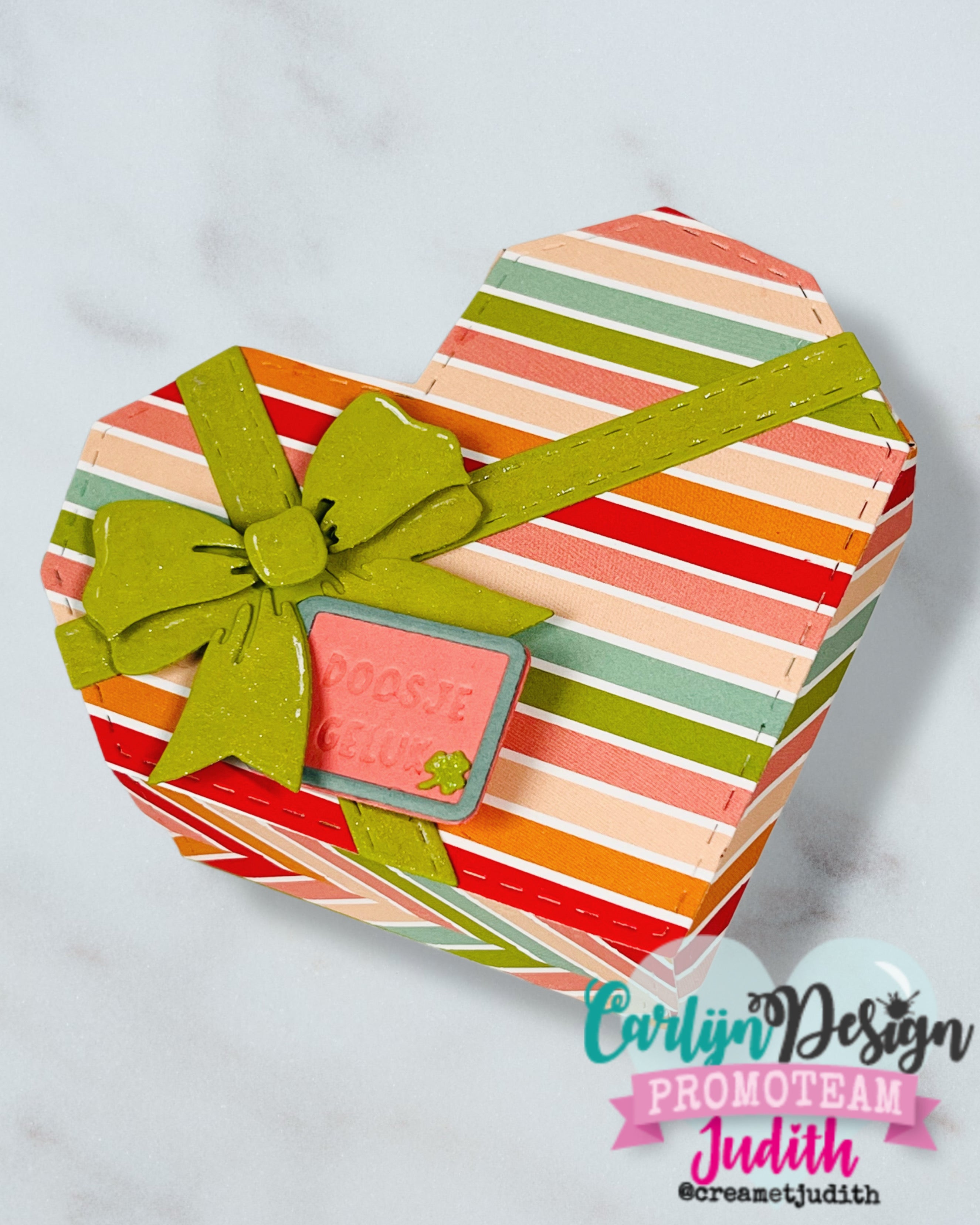 CarlijnDesign Heart Bonbon Box CDSN-0362 dies hjerteeske