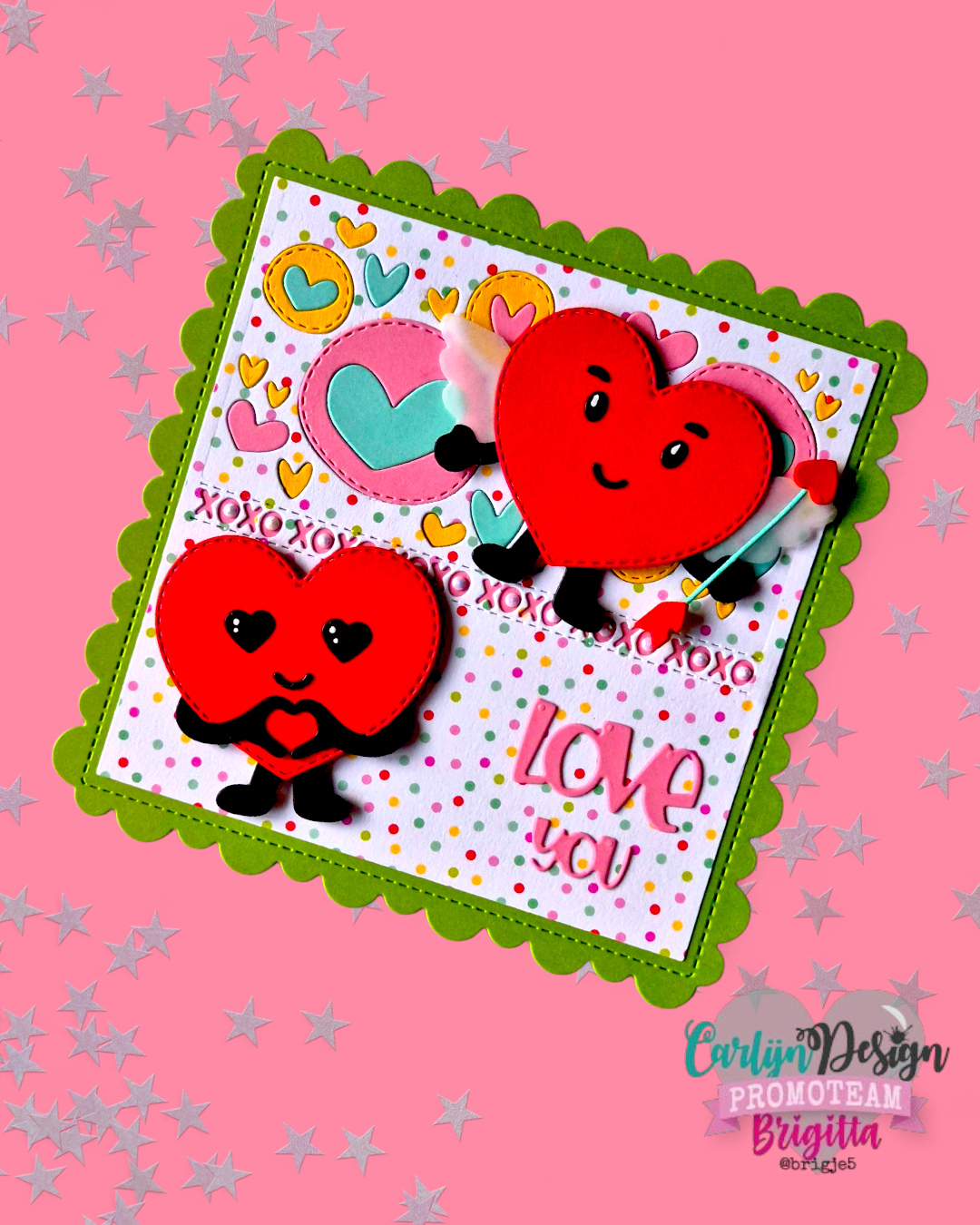 CarlijnDesign Playful Hearts dies CDSN-0340 hjerter