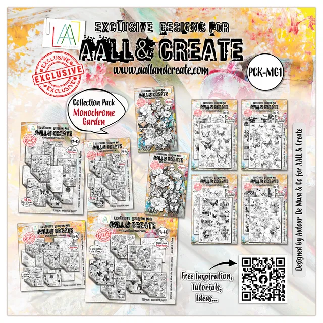 AALL & Create Monochrome Garden kolleksjonspakke 10-pk