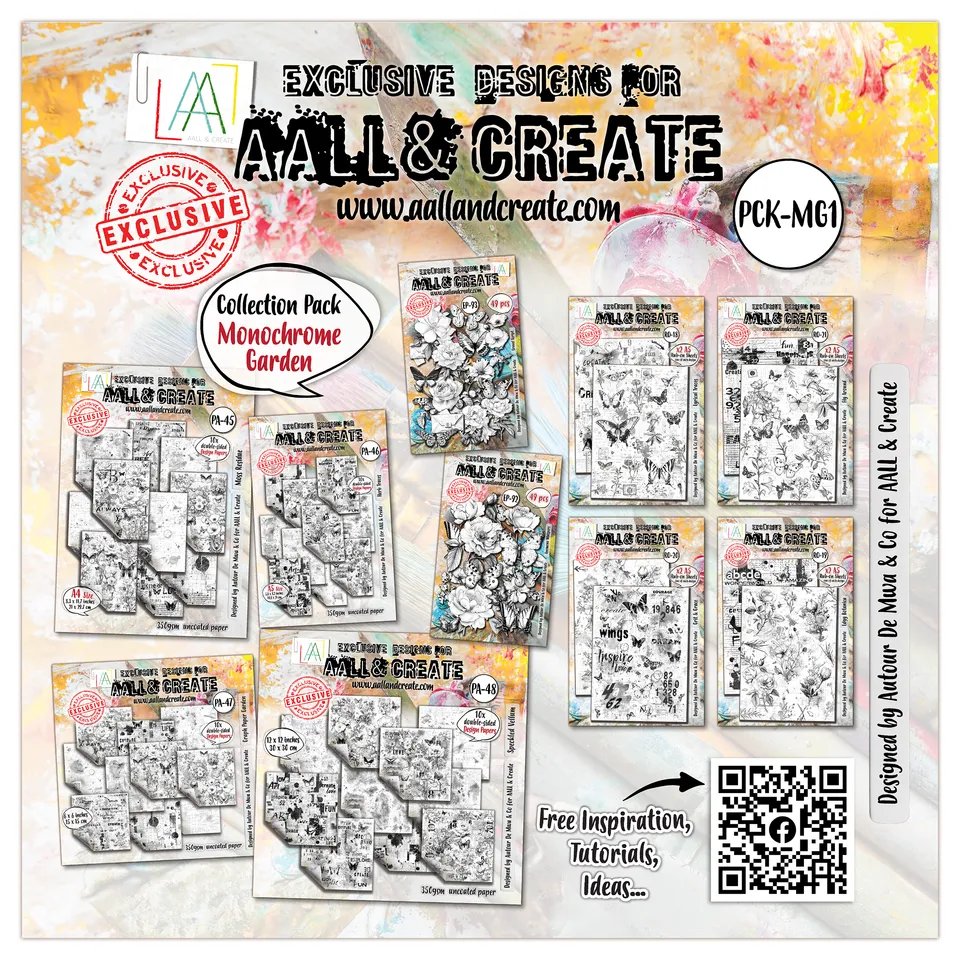 AALL & Create Monochrome Garden kolleksjonspakke 10-pk