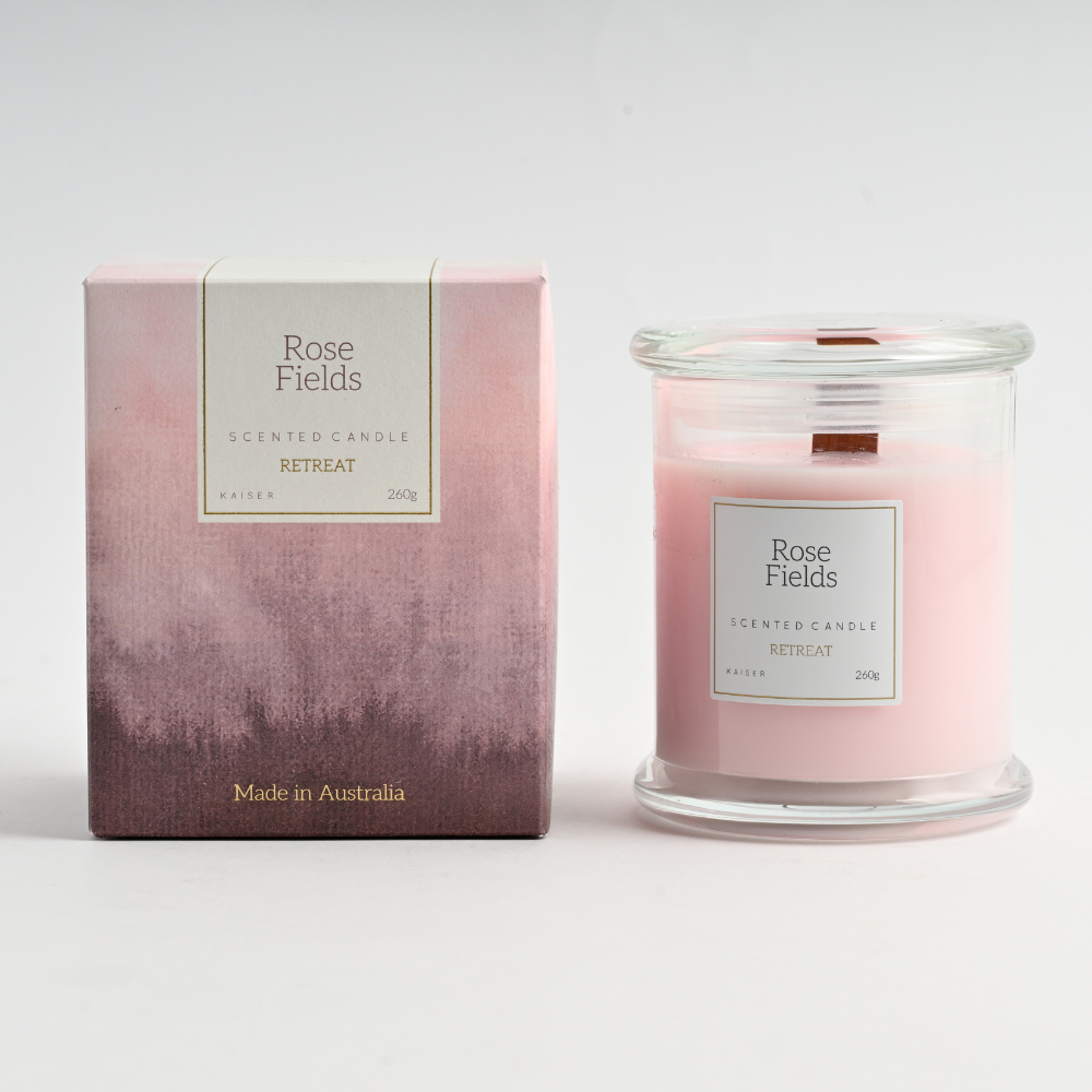 KaiserCraft Retreat Rose Fields duftlys 260g rose