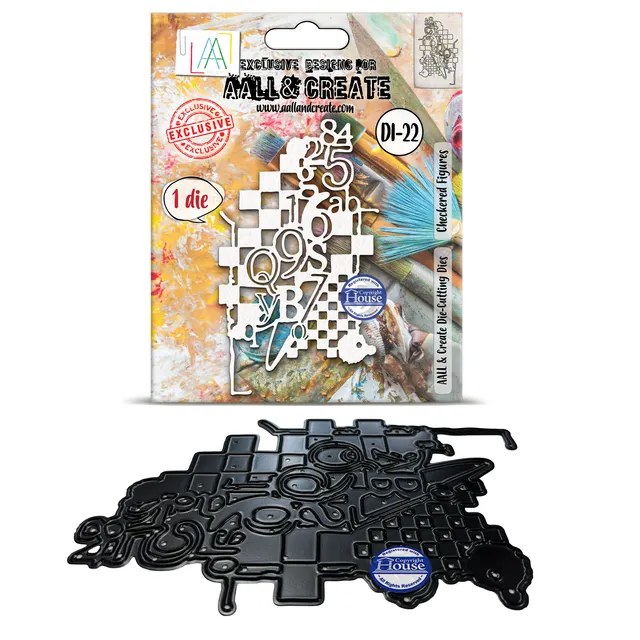 Aall and Create DI-22 Checkered Figures dies