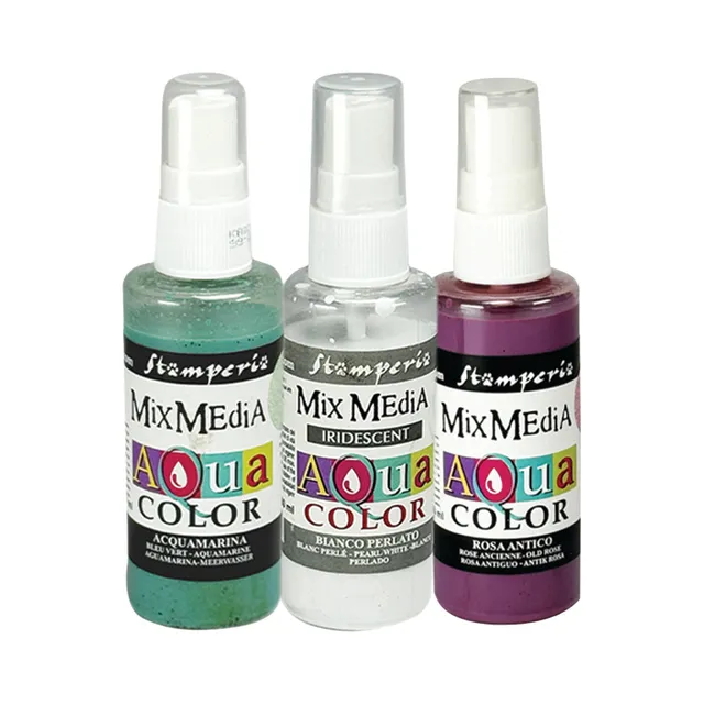 Stamperia Cozy Family Aquacolor malingssett 3 stk pastell