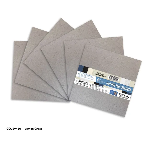 Couture Creations Tree Free papir 30x30 lemon grass 6 ark