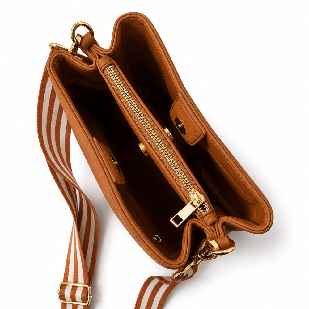 K&Co Signature Series Bucket Bag bøtteveske tan teksturert