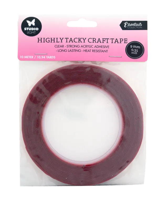 Studio Light Essentials dobbeltsidig tape 9mm 10m ekstra klebrig