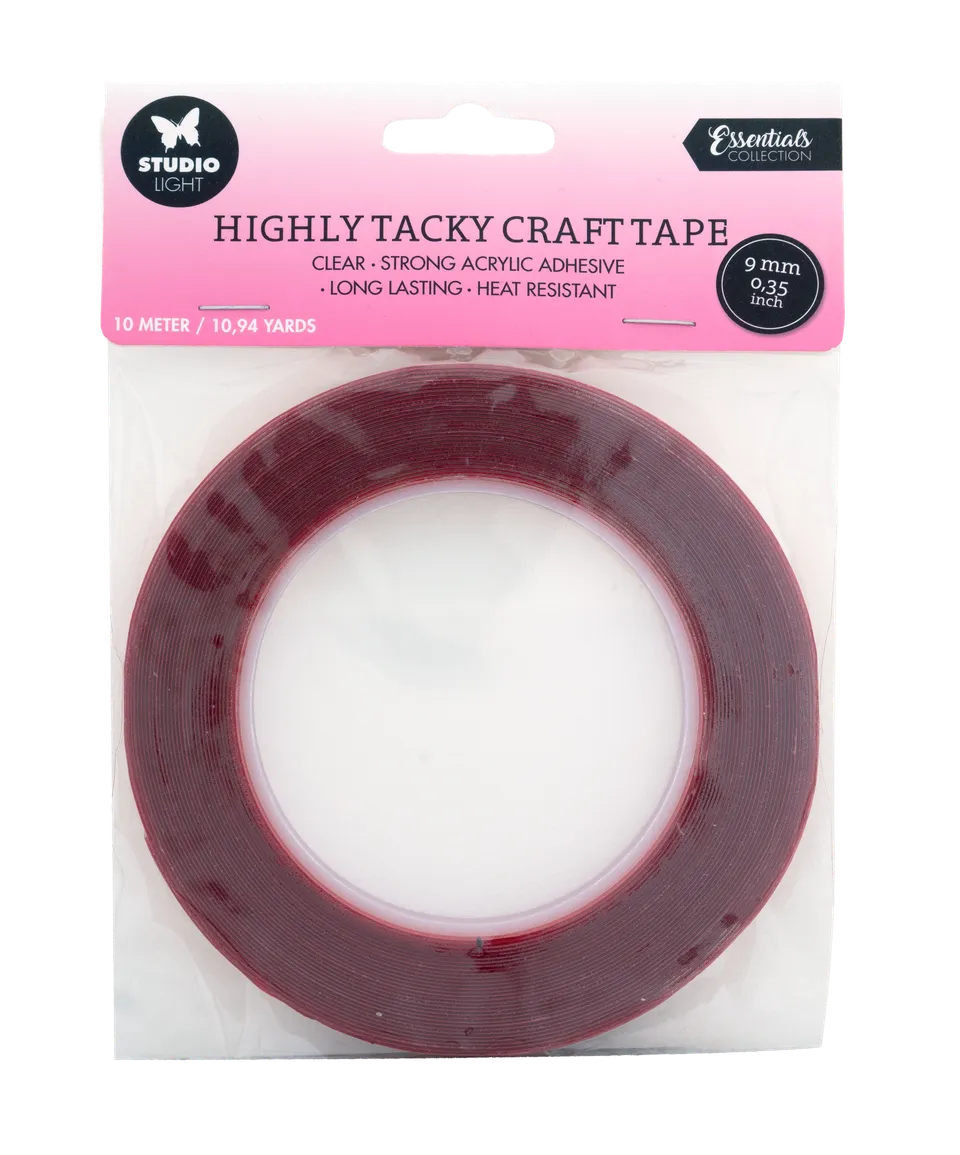 Studio Light Essentials dobbeltsidig tape 9mm 10m ekstra klebrig