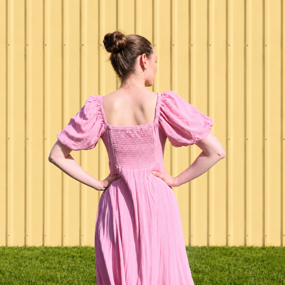 K&Co Sunset Spritz Rose puffkjole sommer