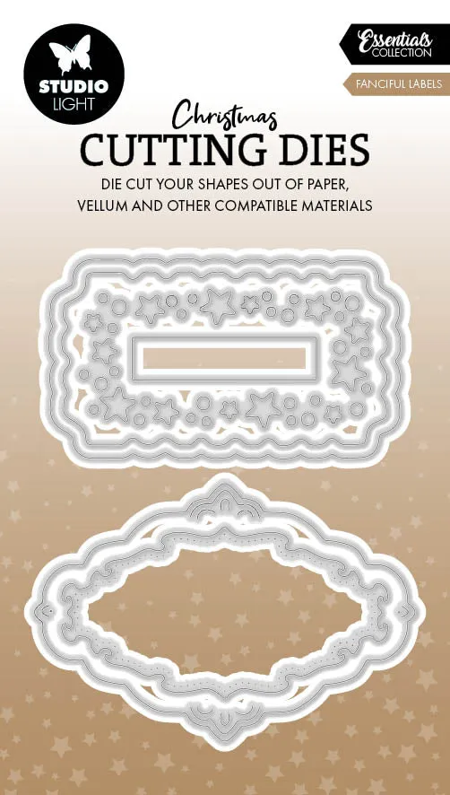Studio Light Essentials Fanciful Labels dies etiketter