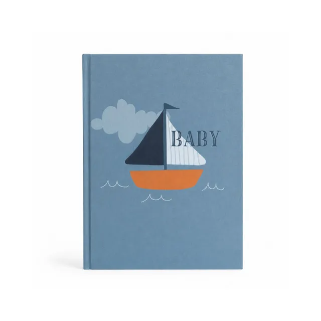 KaiserCraft Peek-A-Boo Baby Milestone Book babybok sailing