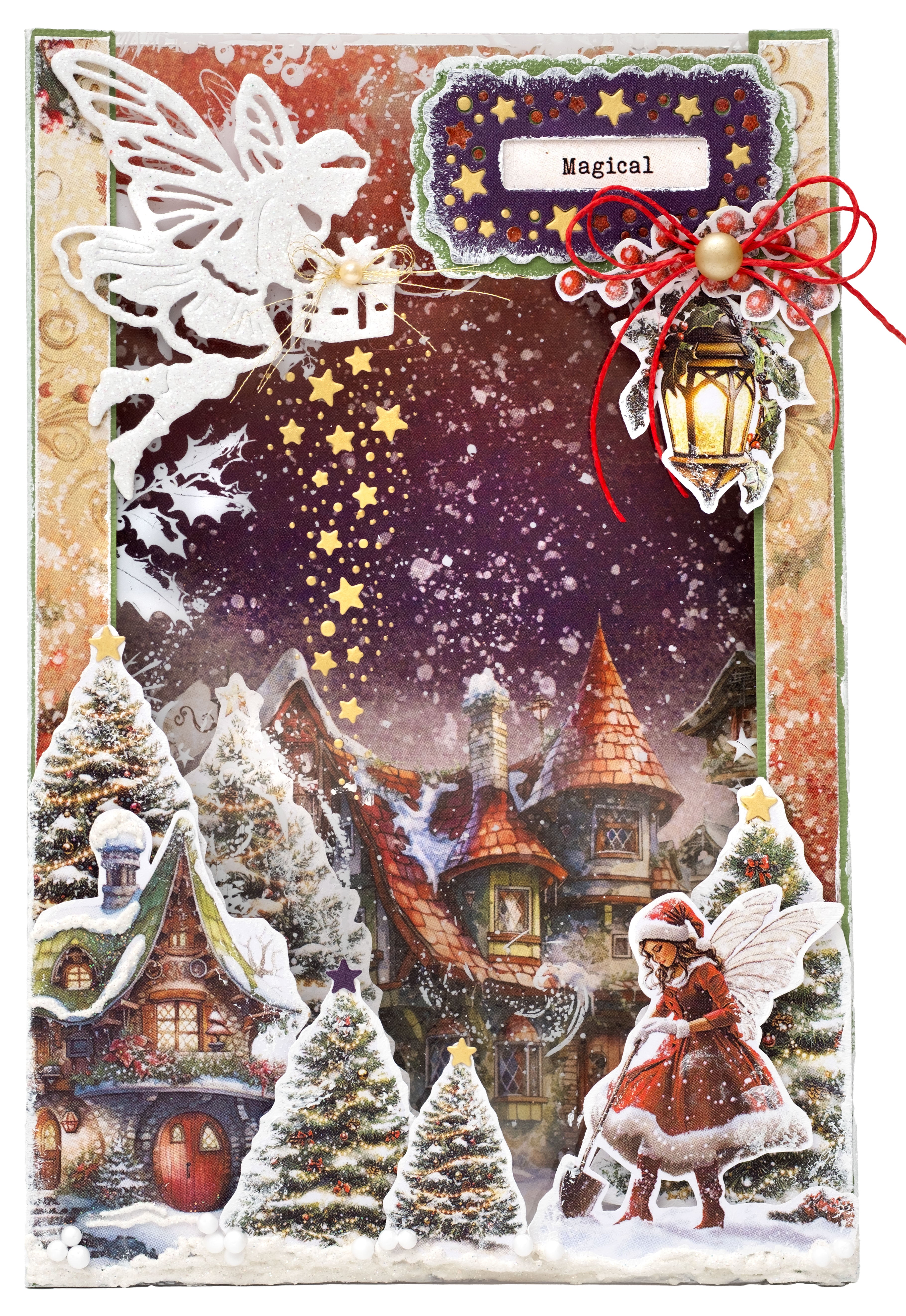 Studio Light Essentials Fairy Christmas diecut papirblokk 20 ark