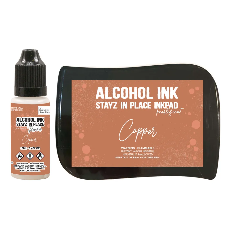 Couture Creations Copper stempelpute m/refill perlemor