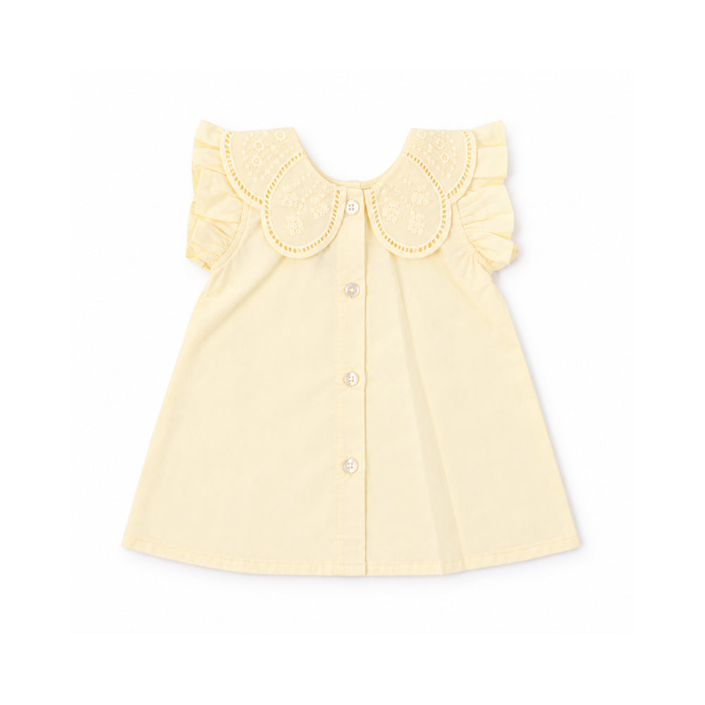 KaiserCraft Salty Toes Baby Broderie babysett krem 2-delt bomull