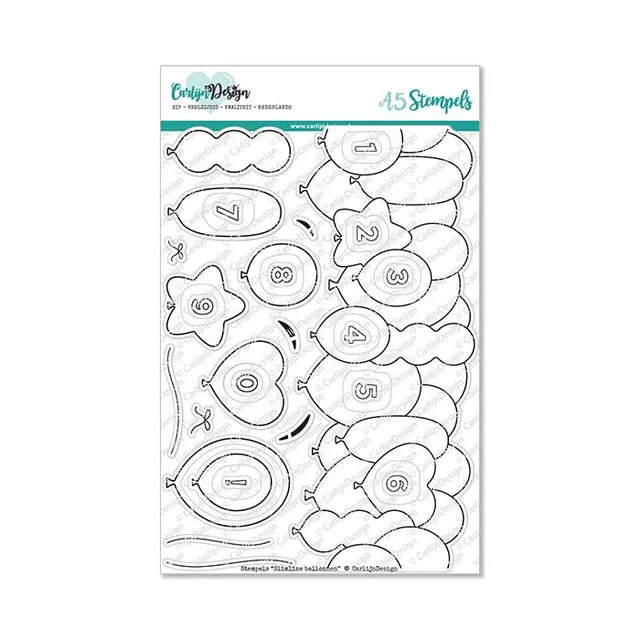 CarlijnDesign Slimline CDST-0072 stempler ballonger A5