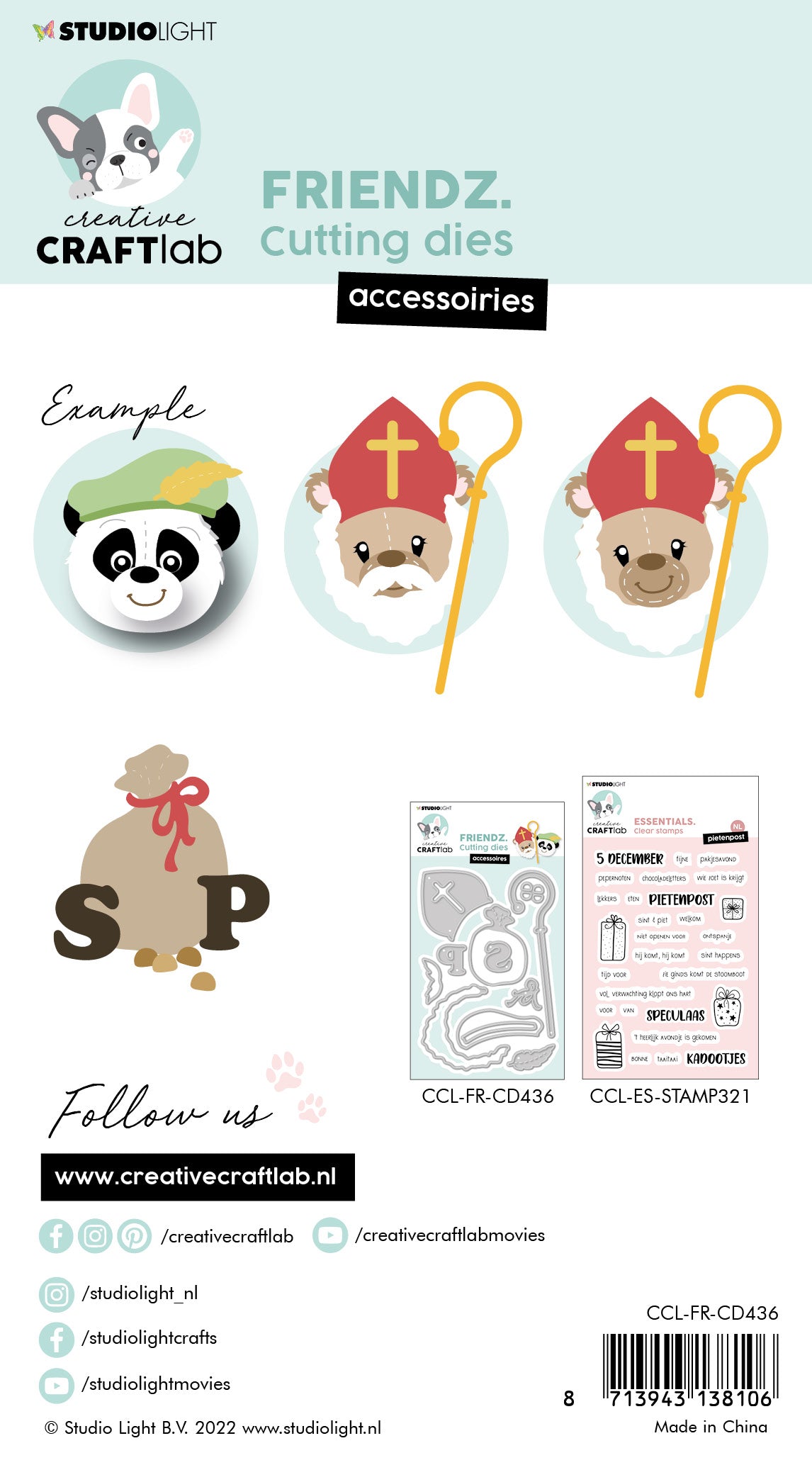 Studio Light Friendz Accessoires Sint og Piet dies jul