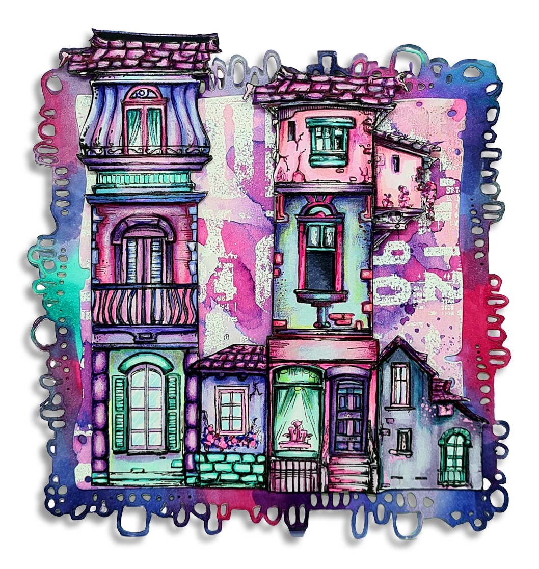 Aall and Create TP-1232 Gang Avenue stempelsett A5 clear