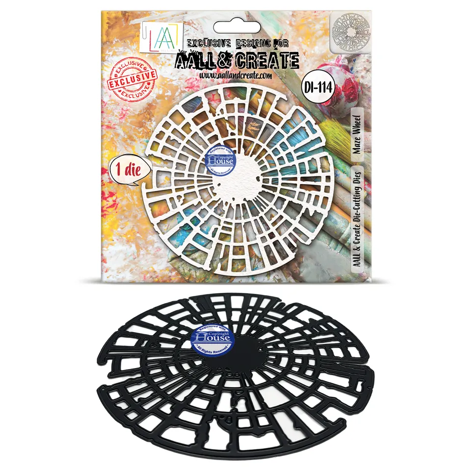Aall and Create DI-114 Maze Wheel dies 14x14 cm