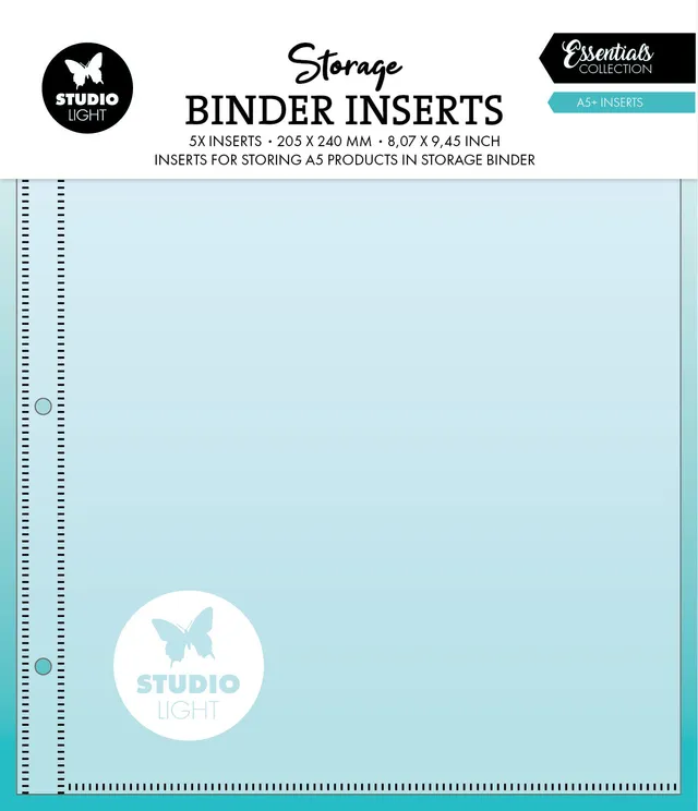 Studio Light Essentials oppbevaringslommer A5+ 5 stk plast