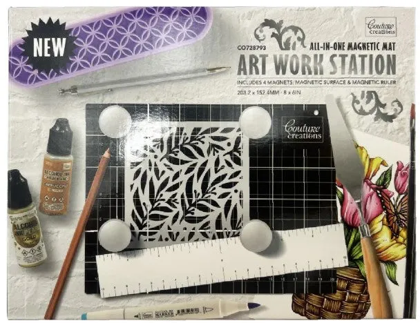 Couture Creations CC Mat All-in-One magnetmatte 20,3x15,2 cm med linjal