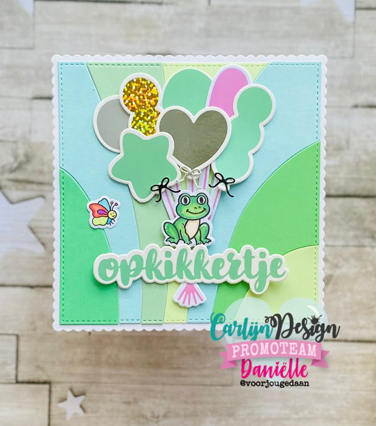 CarlijnDesign Vierkant regenboog CDSN-0303 dies 13x13