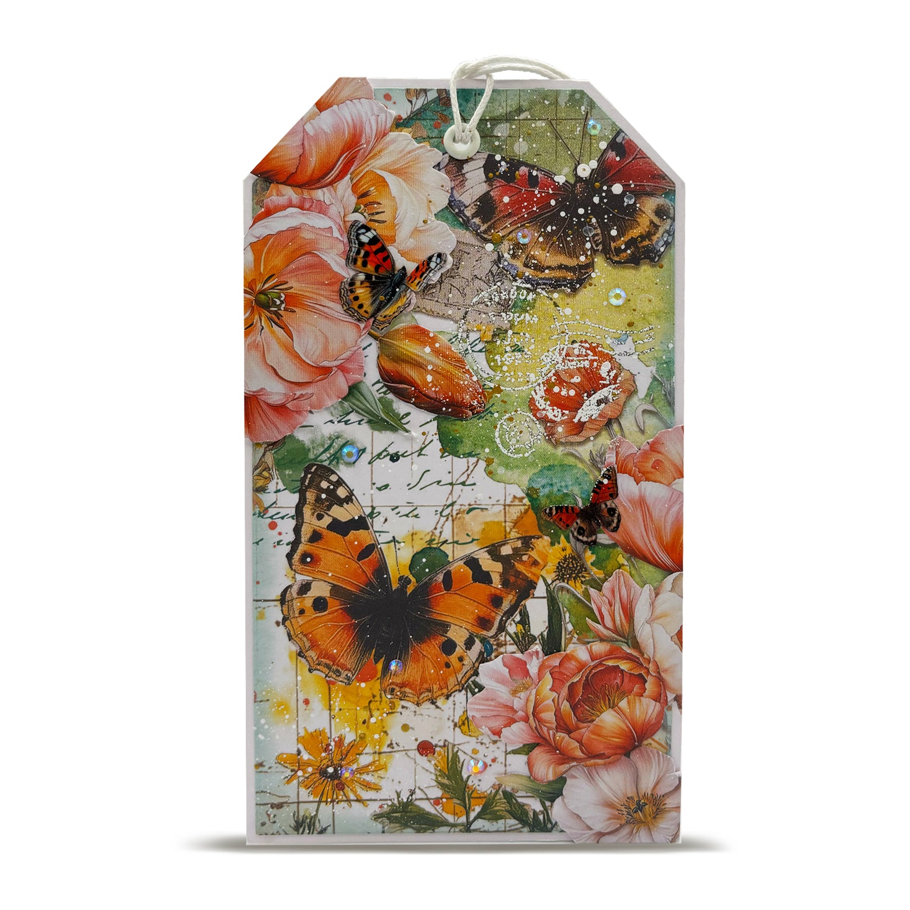 Aall and Create MT-144 Peonies Airmail washi tape 25mm 10m