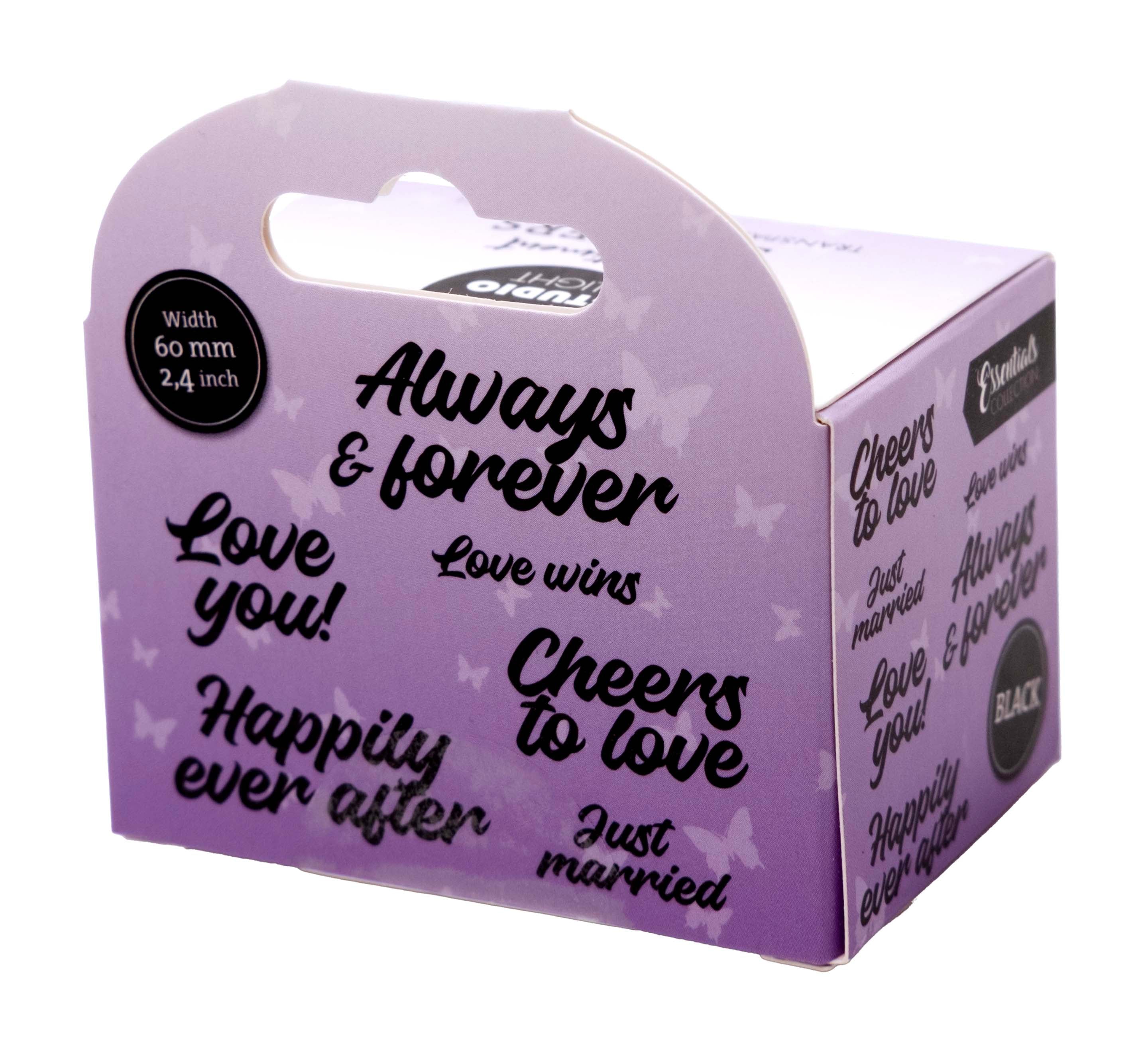 Studio Light Happily Ever After stickers 5 m svart