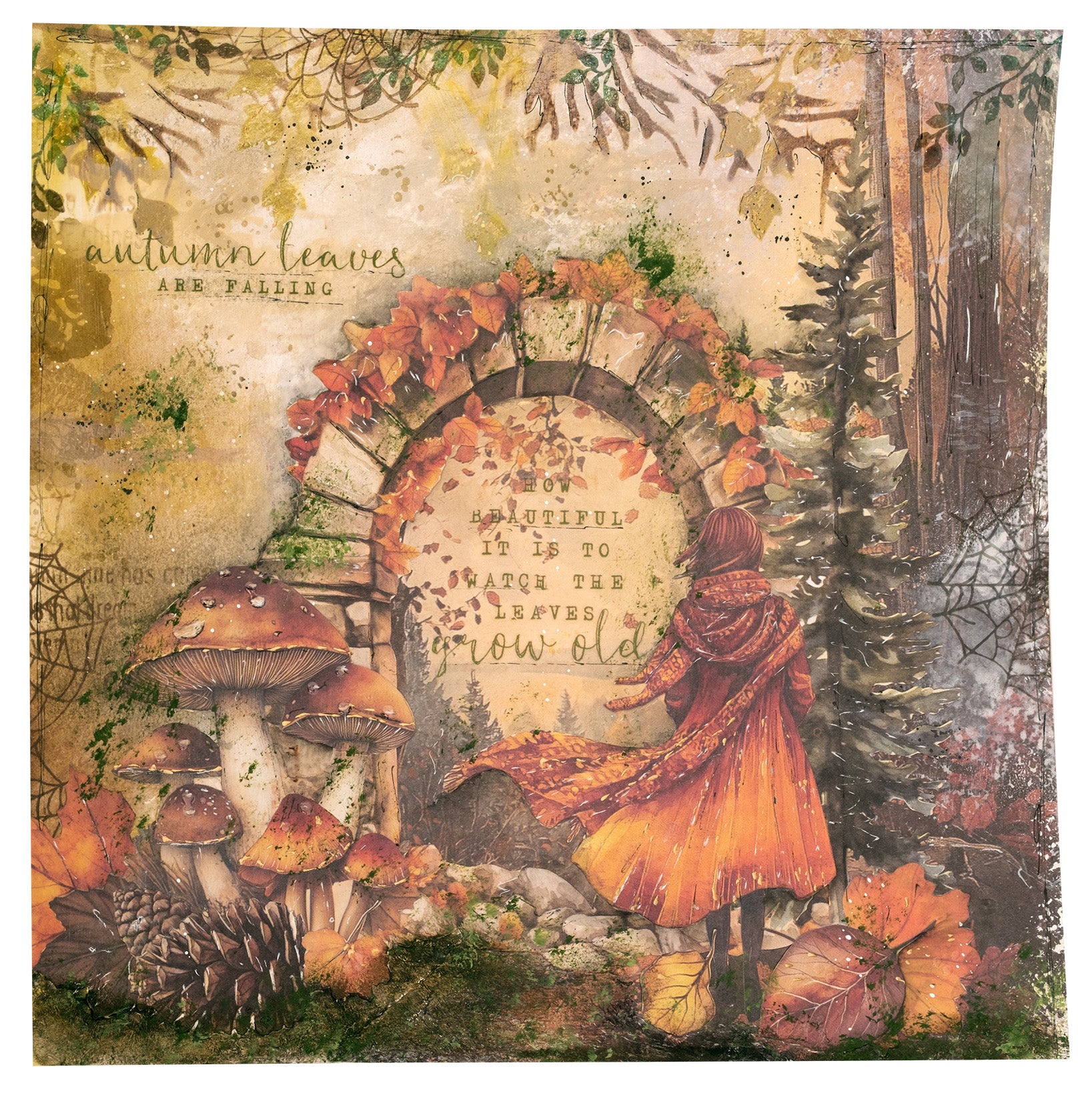 Jenine's Mindful Art Autumn In The Woods Autumn-time clear stamp