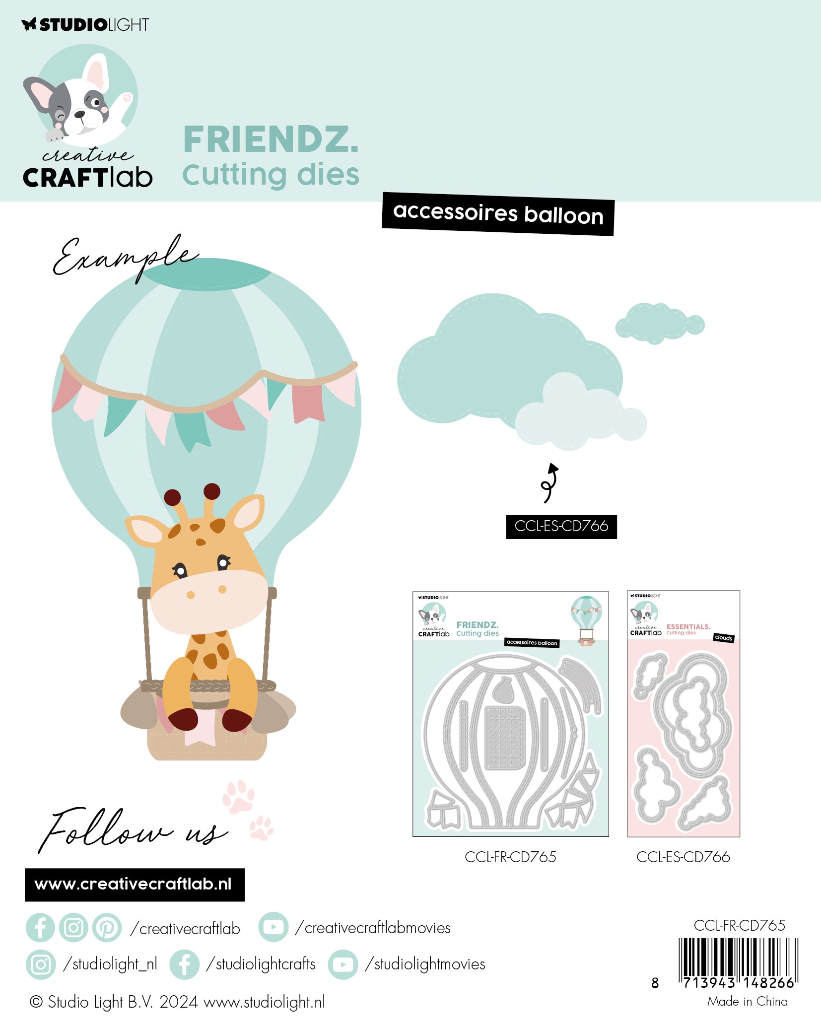 Creative Craftlab Friendz Accessoires balloon dies ballong