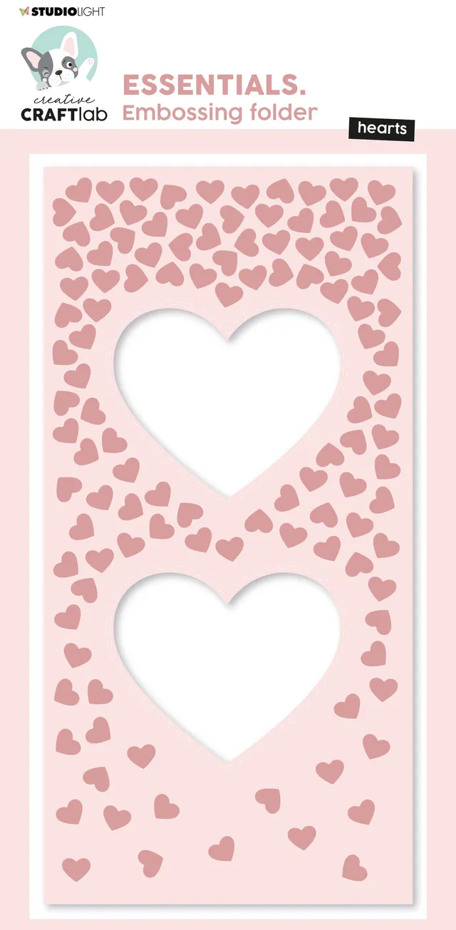 Creative Craftlab Essentials Slimline Hearts pregemappe