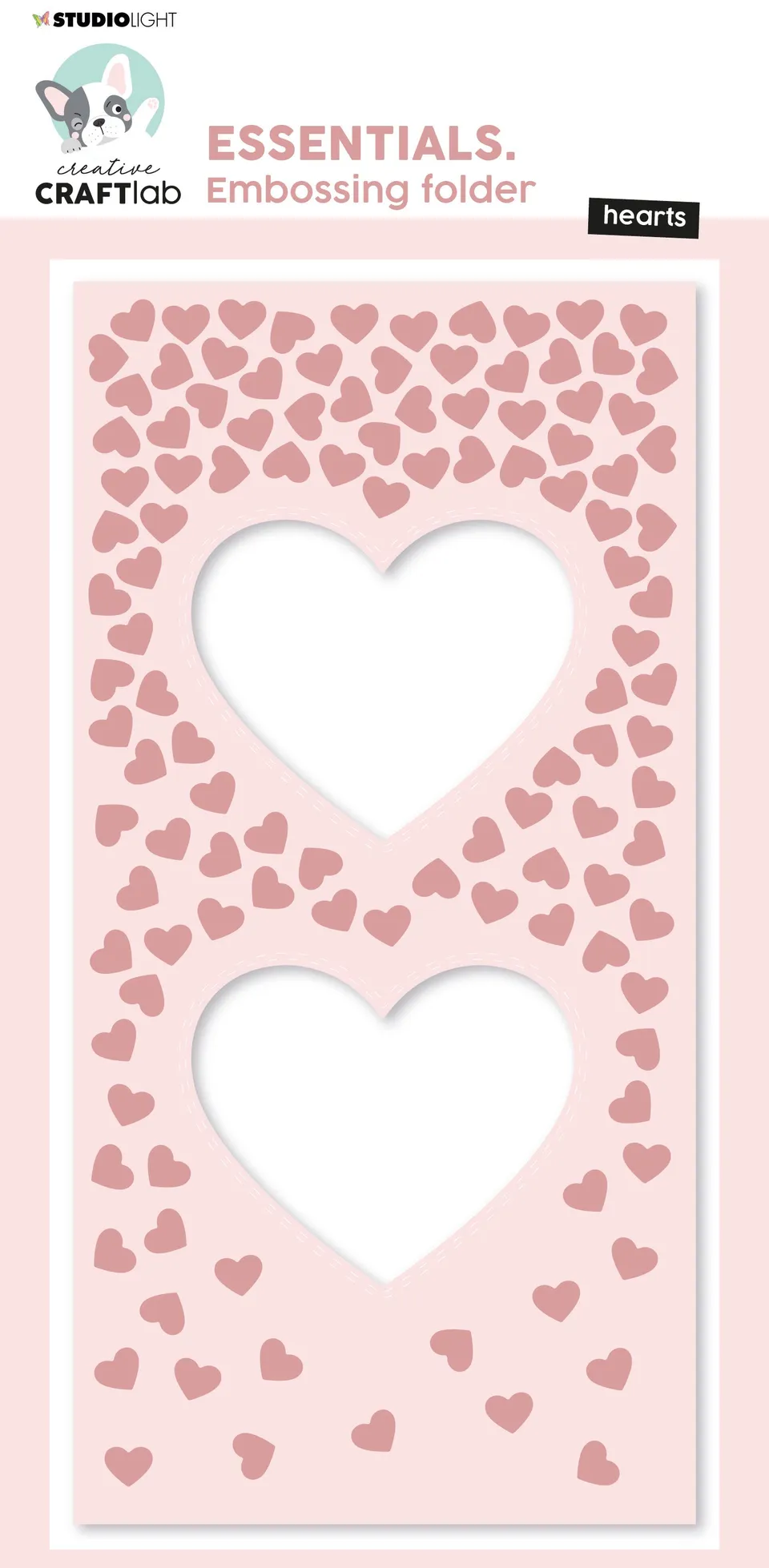 Creative Craftlab Essentials Slimline Hearts pregemappe