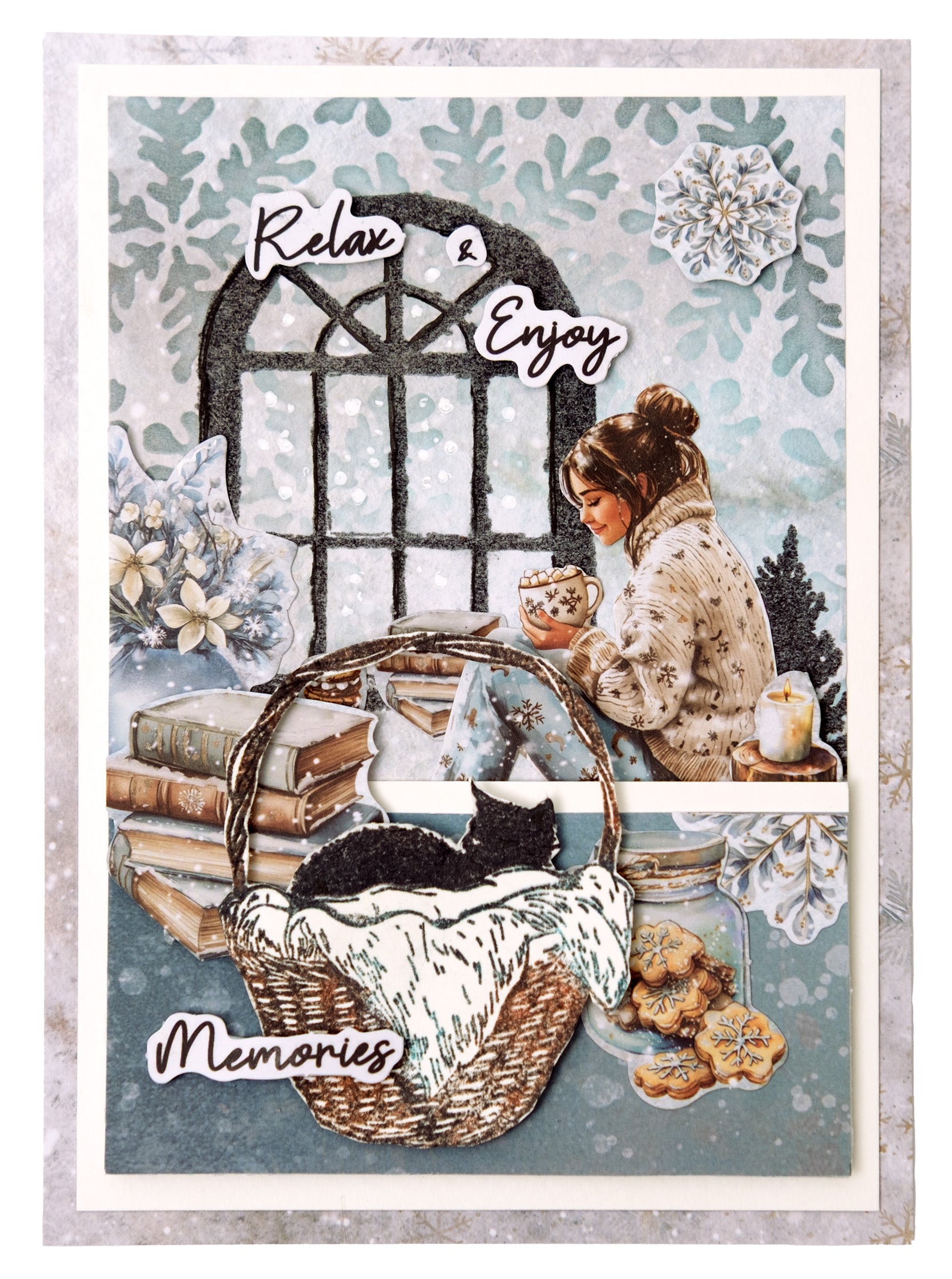 Studio Light Essentials Cozy Cat clearstamp katt
