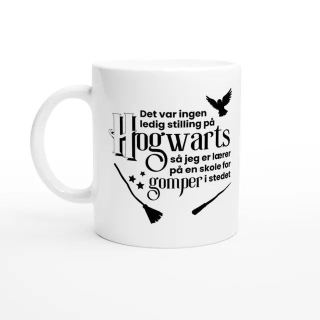 Papirglede Det var ingen ledig stilling på Hogwarts kaffekrus 325 ml hvit