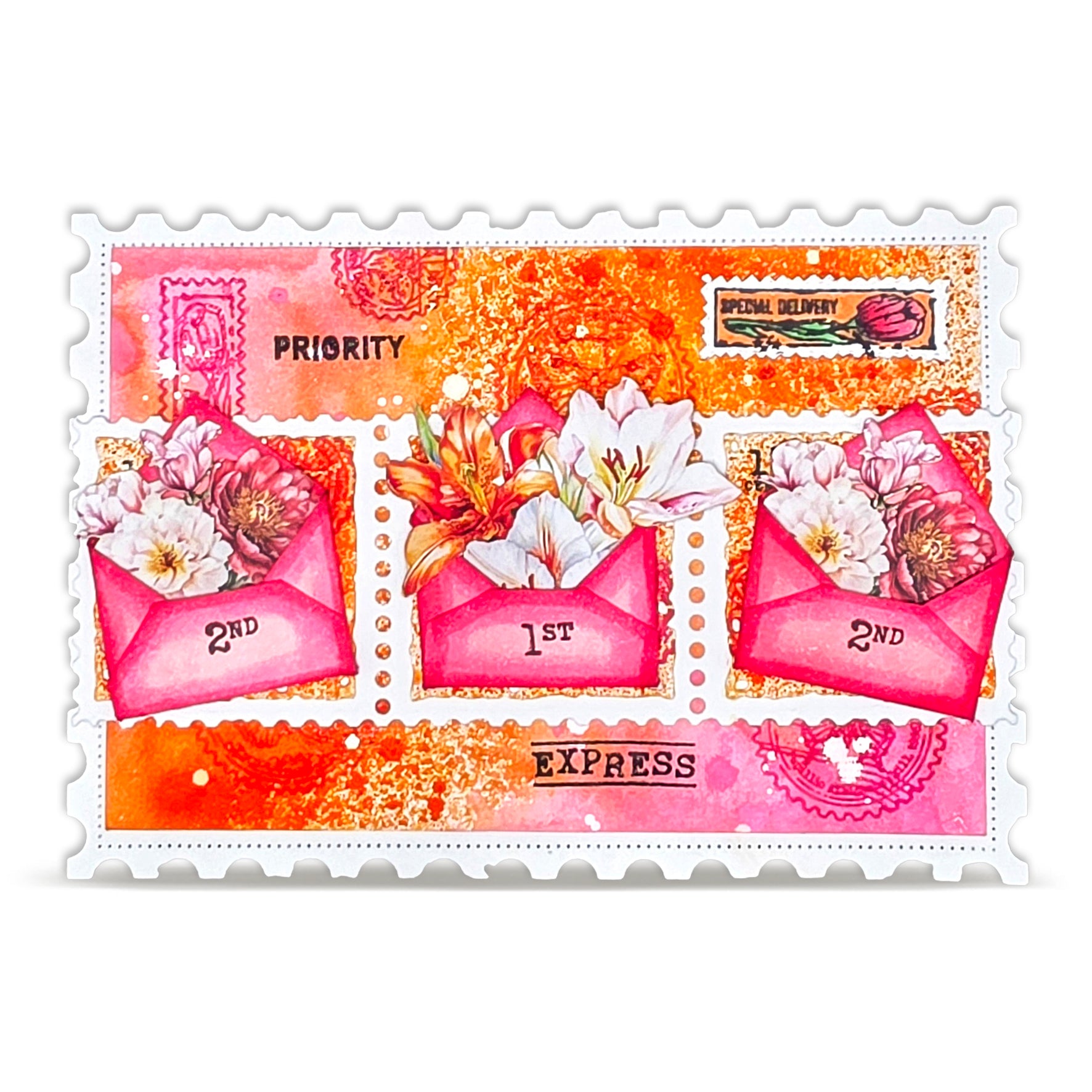 AALL & Create TP-1380 Postal Bits stempelsett A7 post