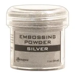 Korthobby Silver kartong A4 sølv metallic