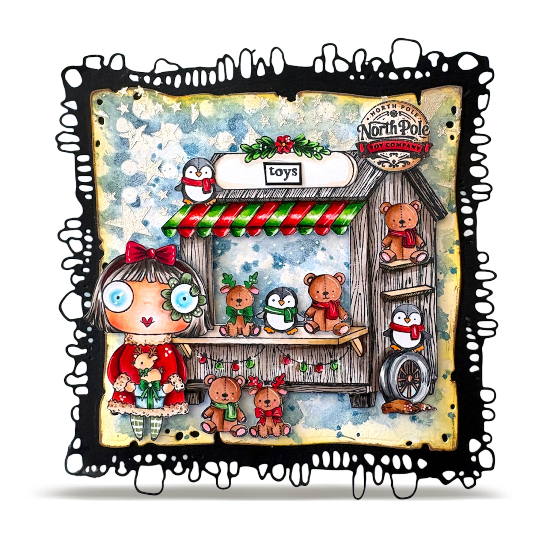 Aall and Create TP-1392 stempelsett A7 North Pole Toy Company