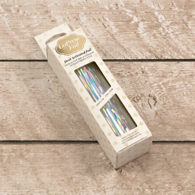 Couture Creations Foil sølv iridescent pillars varmefolie 5m