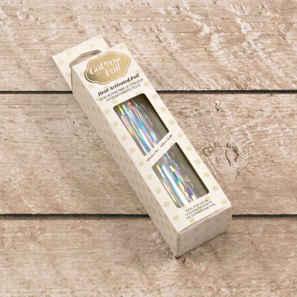 Couture Creations Foil sølv iridescent pillars varmefolie 5m
