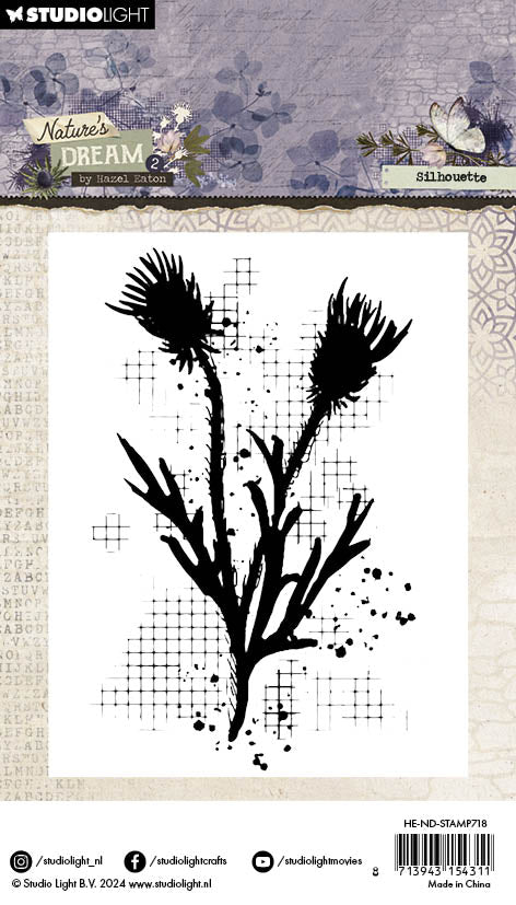 Hazel Eaton Nature's Dream 2 clear stamp Silhouette