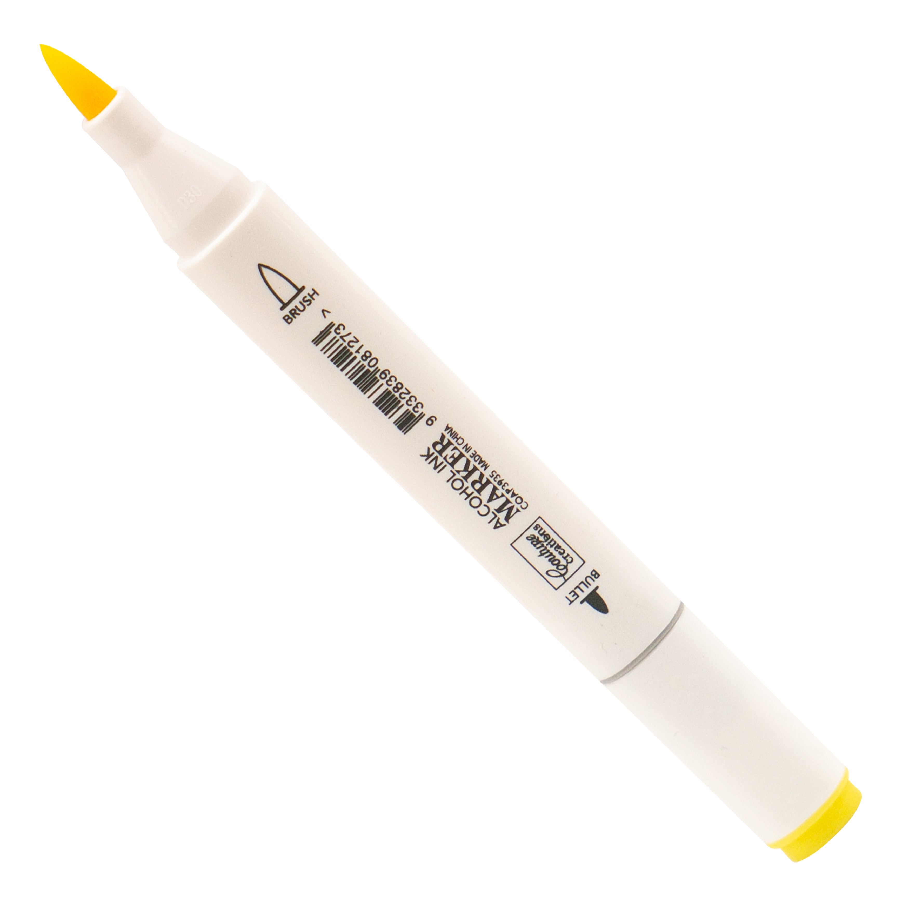 Couture Creations Twin Tip Bright Yellow tusj gul dobbel spiss