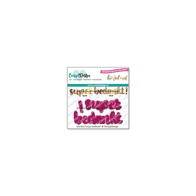 CarlijnDesign CDHF-0035 hot foil super bedankt