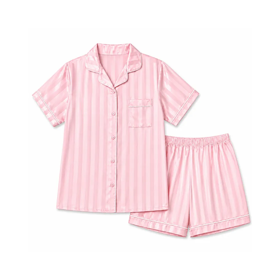 KaiserCraft Sunset Spritz sateng pysjamasett rosa striper