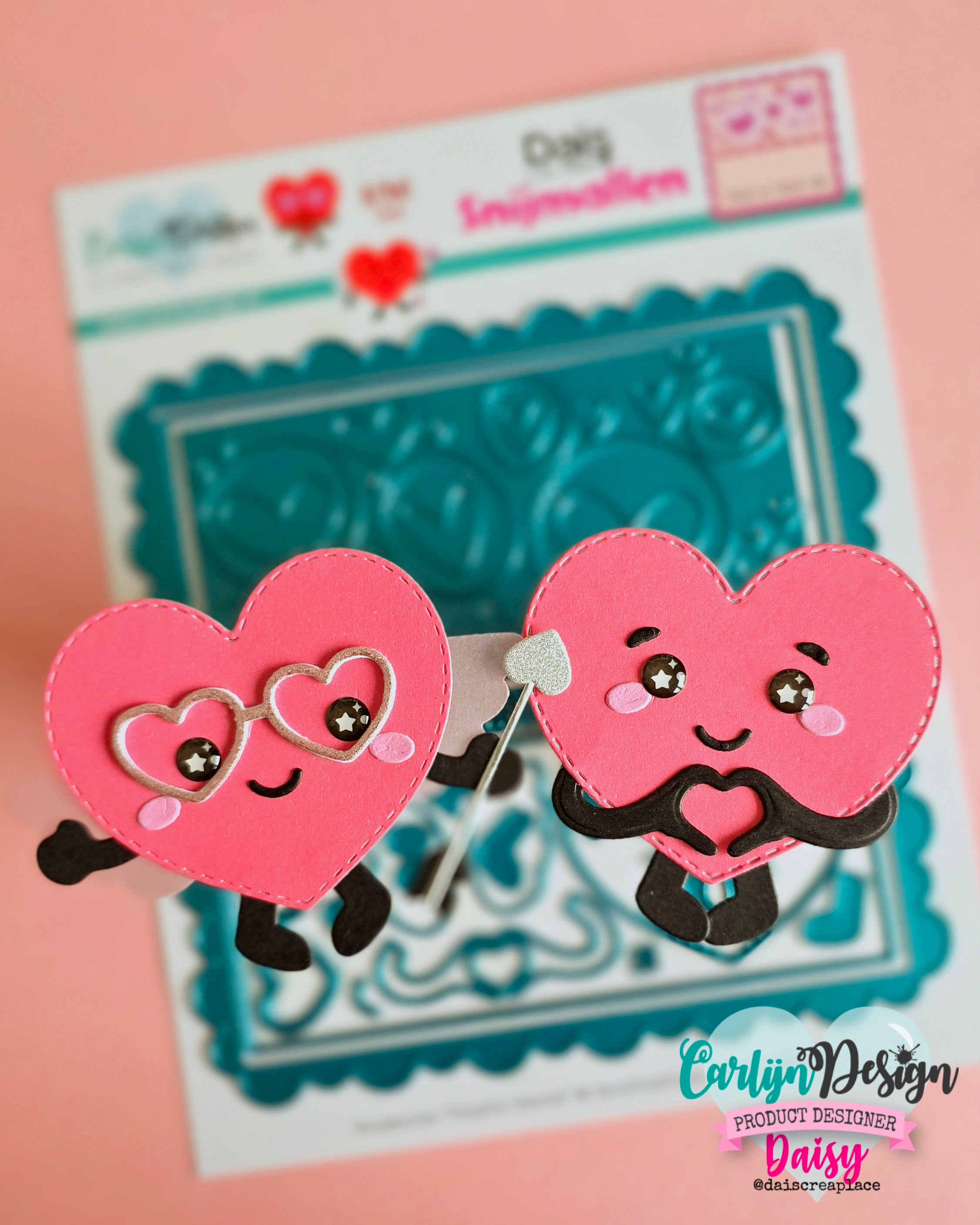 CarlijnDesign Playful Hearts dies CDSN-0340 hjerter