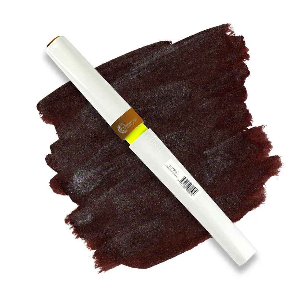 Winkles glistretusj Chocolate Brown brush