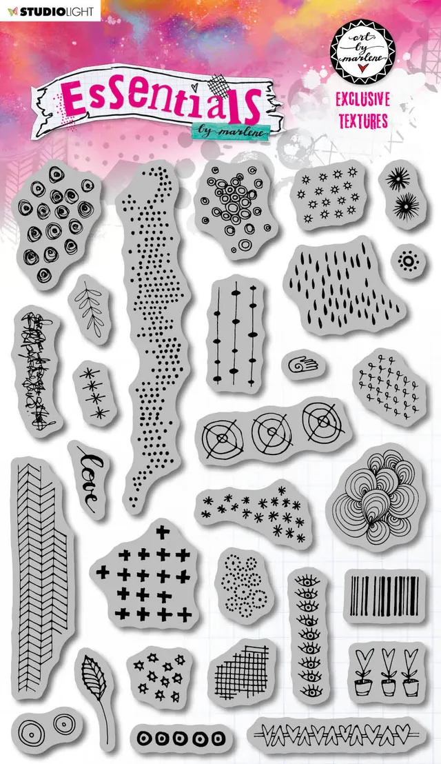 Art by Marlene Essentials Exclusive Textures gummistempel